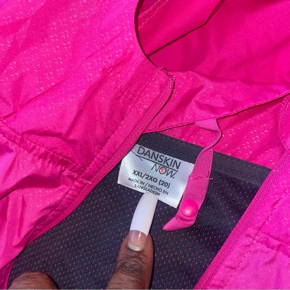 Danskin Kids Pink Hooded Jacket - Picture 3 of 3